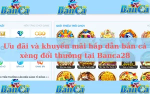 Ưu đãi và khuyến mãi hấp dẫn bắn cá xèng đổi thưởng tại Banca28